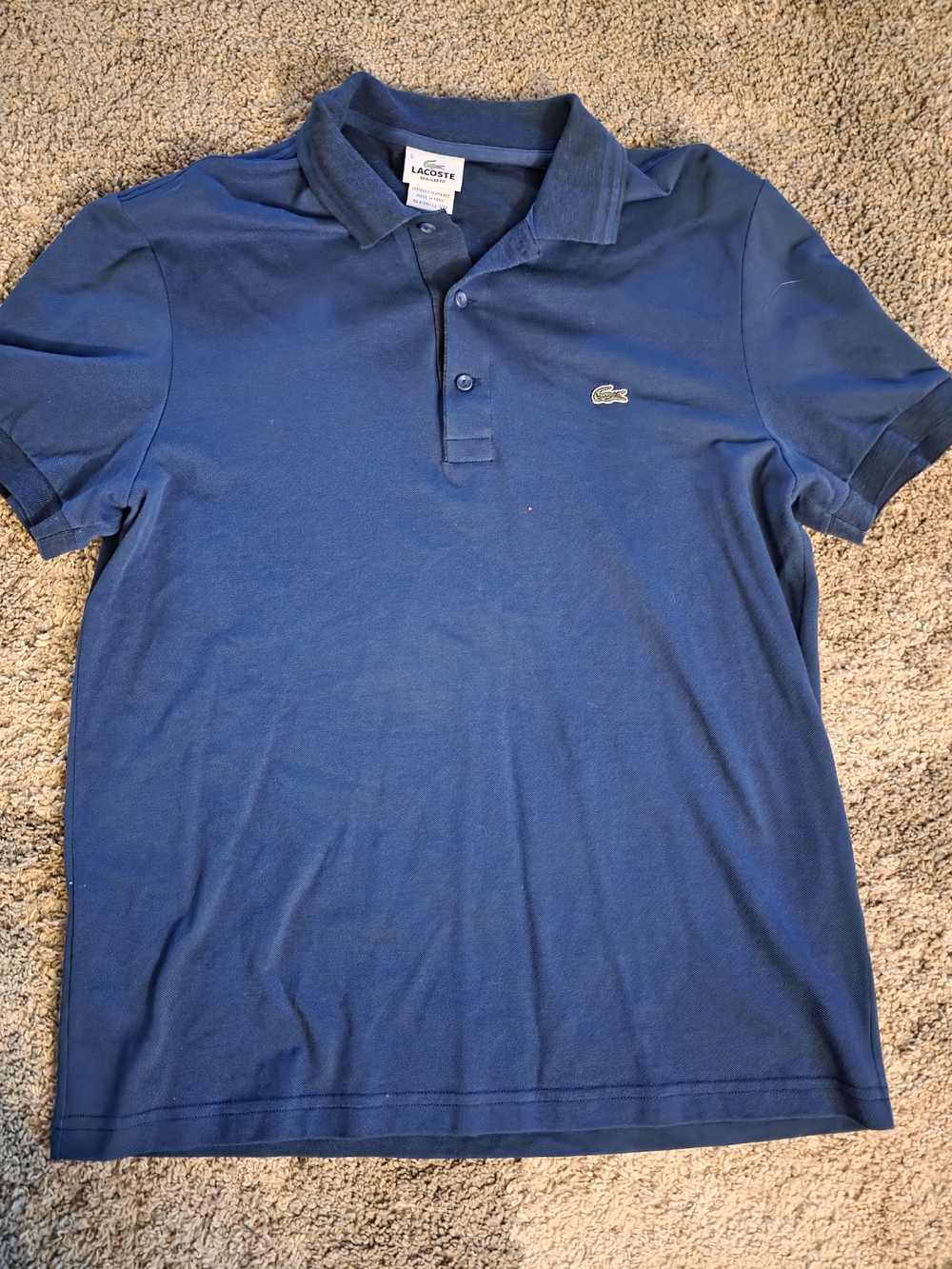 Lacoste Boys' Blue Polo Shirt - Classic Short Sleeve